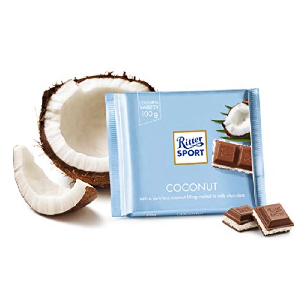 Socola Sữa Nhân Dừa, Coconut, with Tropical Coconut Flakes in a Coconut & Milk Filling, 3.5 oz