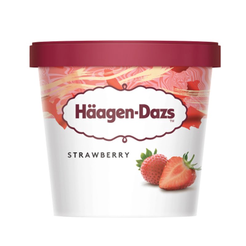 (Ship2h) Kem Dâu, Strawberry Ice Cream (100ml) - HAAGEN-DAZS