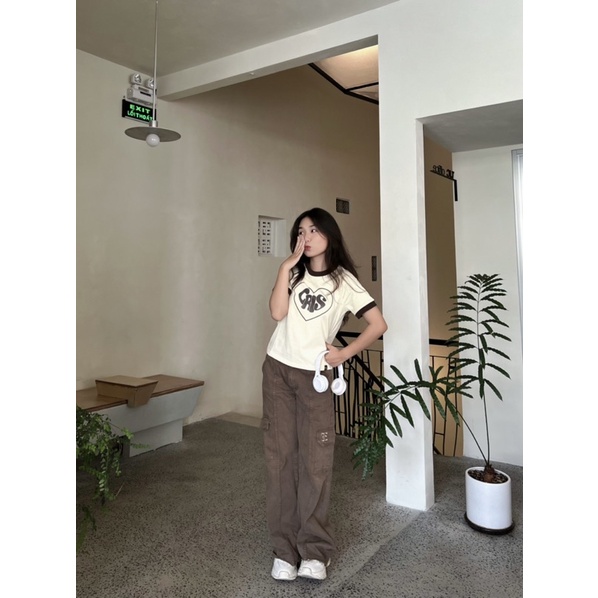 Áo baby tee 𝐋𝐨𝐯𝐢𝐧𝐠 𝐡𝐞𝐚𝐫𝐭 kem