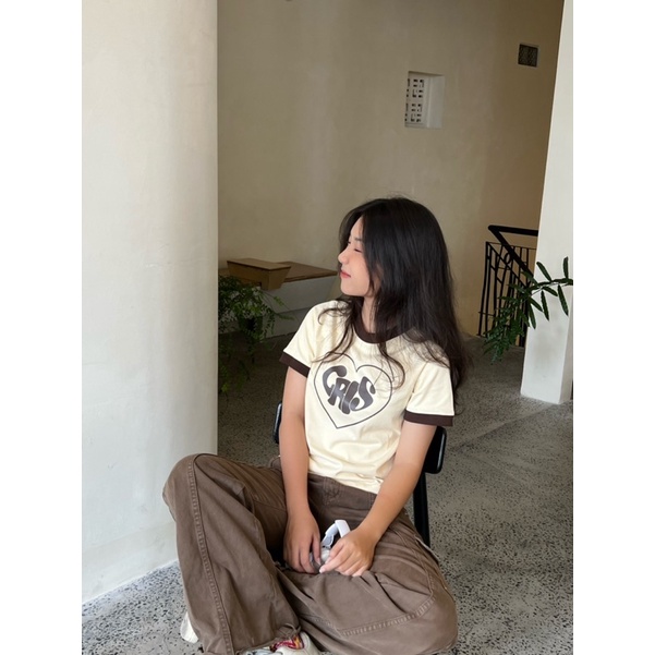 Áo baby tee 𝐋𝐨𝐯𝐢𝐧𝐠 𝐡𝐞𝐚𝐫𝐭 kem