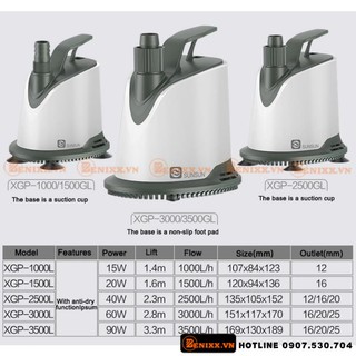 Máy bơm chìm hút đáy cao cấp sobo happy pro 15w 20w 40w 60w 90w - hút cặn đáy siêu êm, tiết kiệm điện cho hồ cá, bể cá