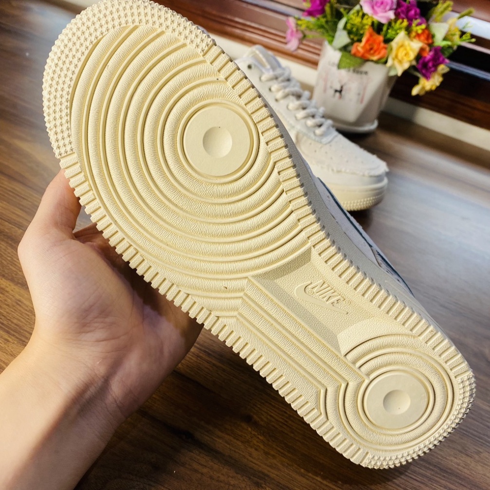 Giày thể thao AF1 dây thừng họa tiết Paisley màu kem, Giày sneaker thổ cẩm dây thừng  nam nữ full bill box đi siêu êm | BigBuy360 - bigbuy360.vn