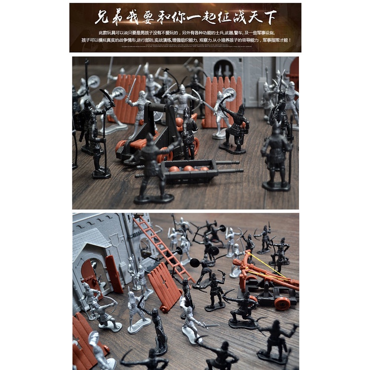 Đồ Chơi Mô Hình Lính Chiến Binh Thời Trung Cổ Độc Đáo
