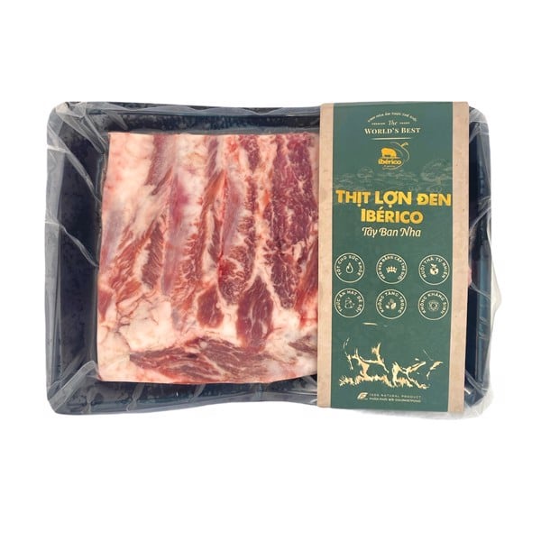 (Ship2h) Thịt Lợn Đen Iberico Tây Ban Nha, Xương Sườn Heo, Spare Ribs (500g) - THE WORLD'S BEST