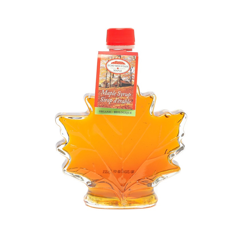 Siro Lá Phong Hữu Cơ, Organic Maple Syrup, Leaf Shaped Bottle (250ml)