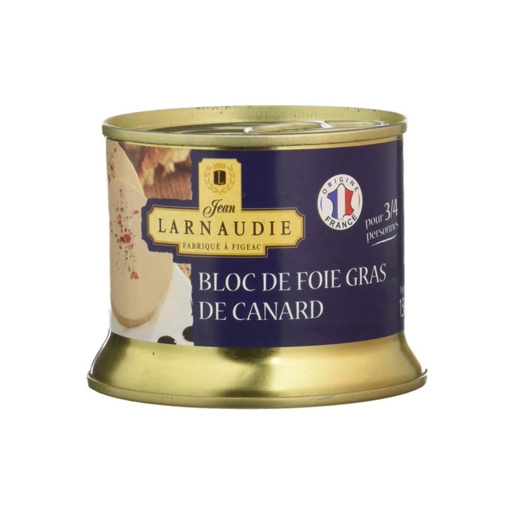 (Ship2h) Gan Vịt, Bloc de Foie Gras de Canard (130g) - JEAN LARNAUDIESS