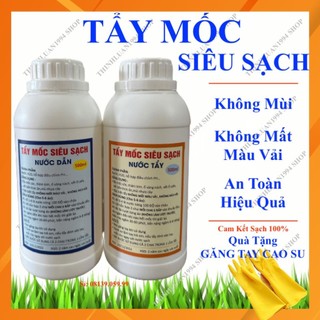 Tẩy mốc quần áo màu, áo trắng