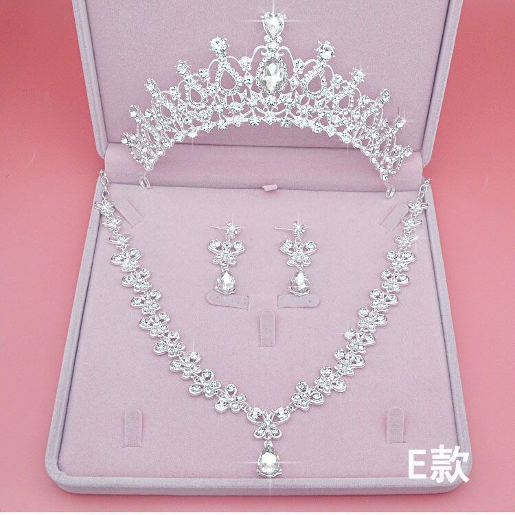 Vương Miện Cài Tóc Cô Dâu Đính Đá Phong Cách Hàn Quốc Mới