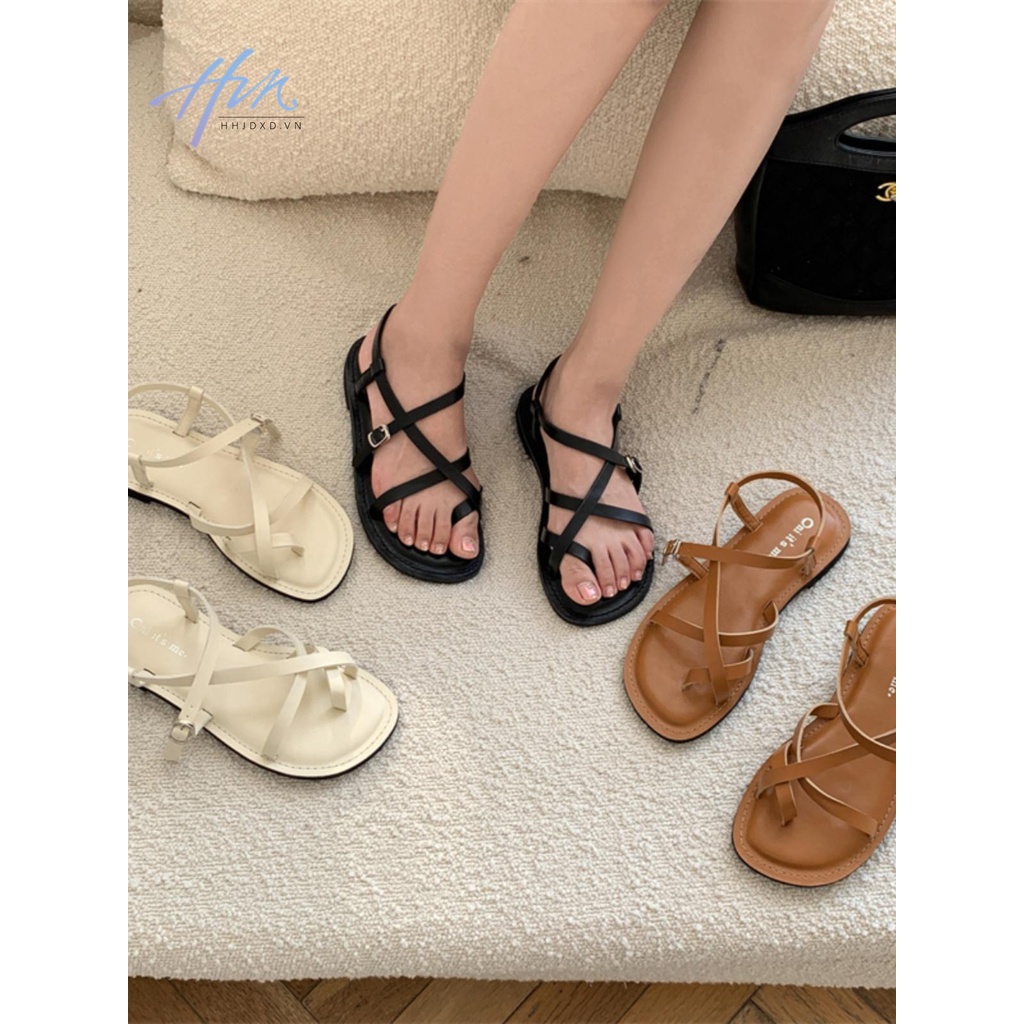 Giày Sandal Đế Dày Mềm Thoải Mái Thời Trang Mùa Hè Phong Cách Hàn Quốc Cho Nữ