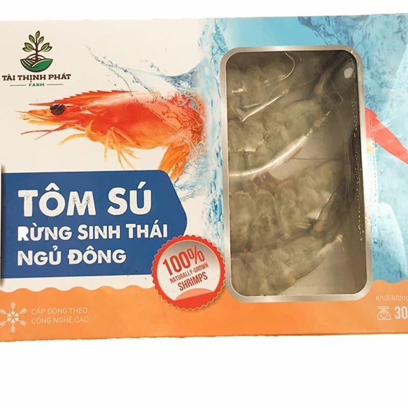  Tôm Sú Rừng Sinh Thái Ngủ Đông, Bio Frozen Prawns, Size 8 - 18 Con/kg  - TAI THINH PHAT FARM