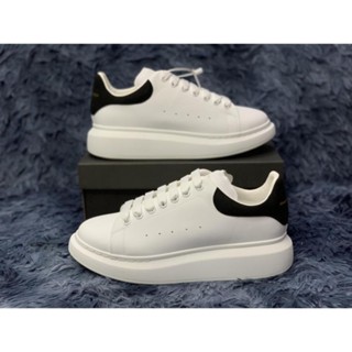 [HÀNG QUẢNG CHÂU CAO CẤP] Giày Nam Nữ Cổ Thấp Giày Mc Queen, Giày MCQ Trắng Gót Nhung Đen Cực Đẹp