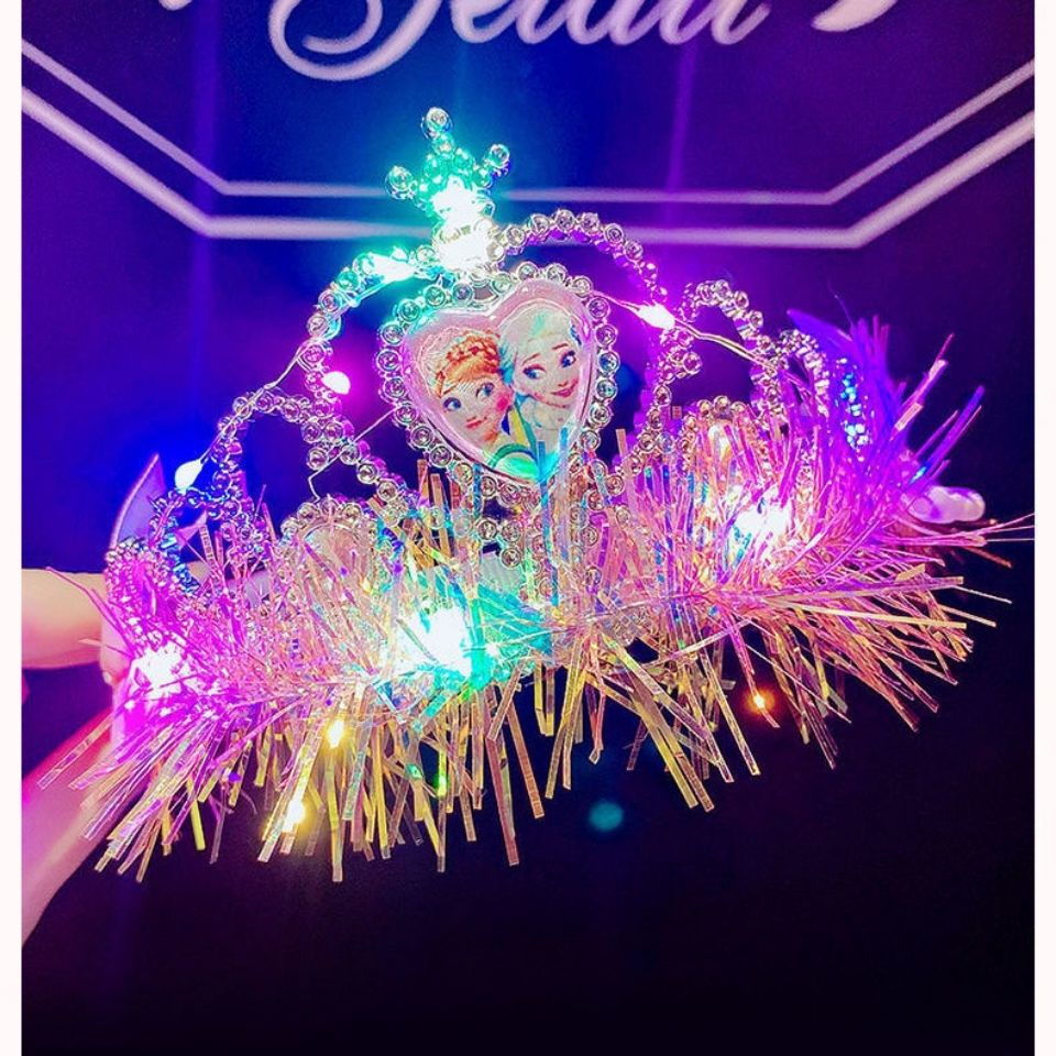 Vương Miện Công Chúa Aisha Dạ Quang Dễ Thương Cho Bé Gái