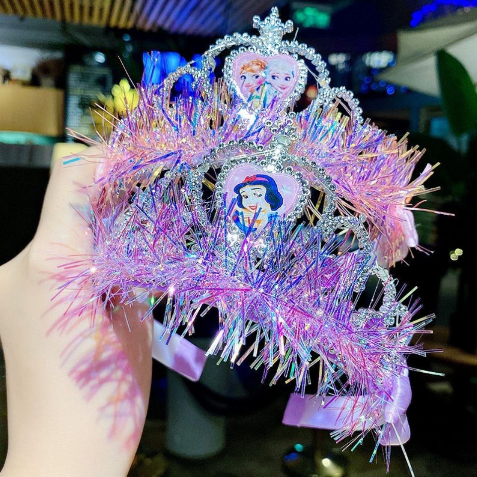 Vương Miện Công Chúa Aisha Dạ Quang Dễ Thương Cho Bé Gái