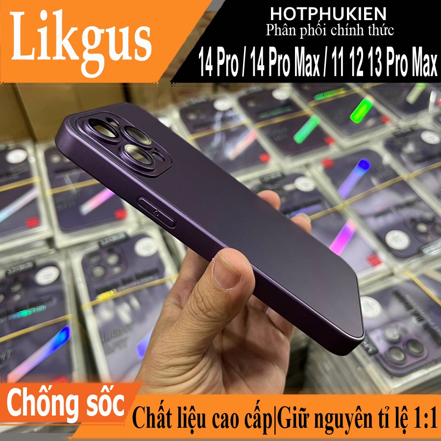 Ốp lưng độ cho iPhone 11 12 13 Pro Max / 14 Pro / 14 Pro Max lên thành 14 Pro Max hiệu Likgus Tranfo