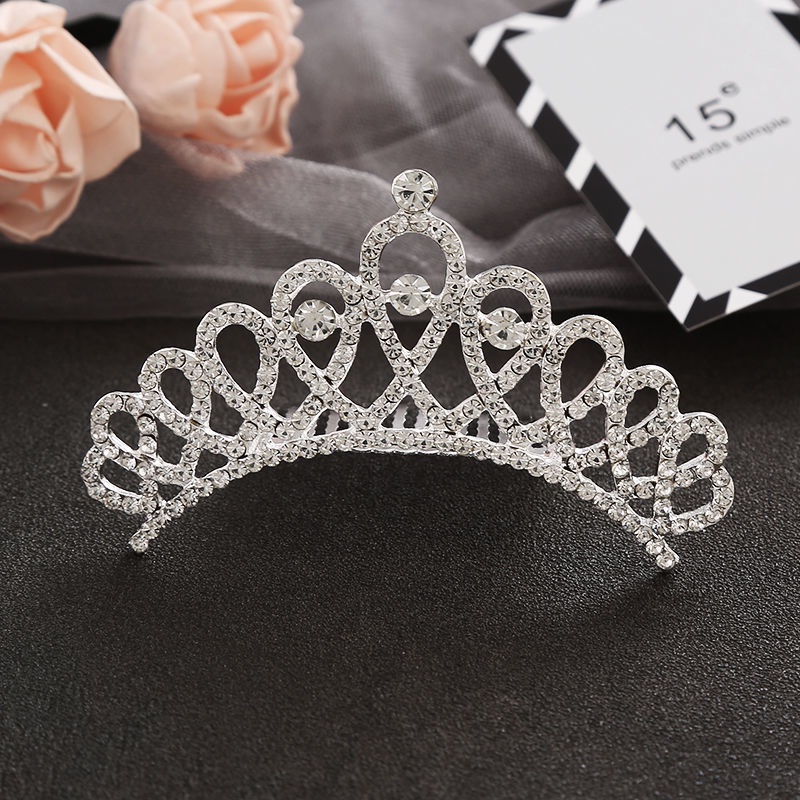 Vương Miện Cài Tóc Kiểu Hàn Quốc Thiết Kế Dễ Thương Cho Bé Gái