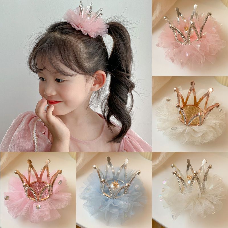 Kẹp Tóc Hình Vương Miện Nhỏ Xinh Xắn Thời Trang Mùa Hè Cho Bé Gái