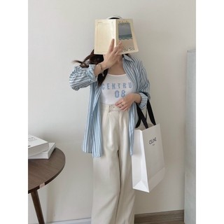 Set áo sơ mi kẻ kèm 2 dây Centrun