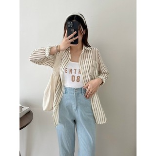 Set áo sơ mi kẻ kèm 2 dây Centrun