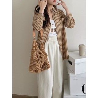 Set áo sơ mi kẻ kèm 2 dây Centrun