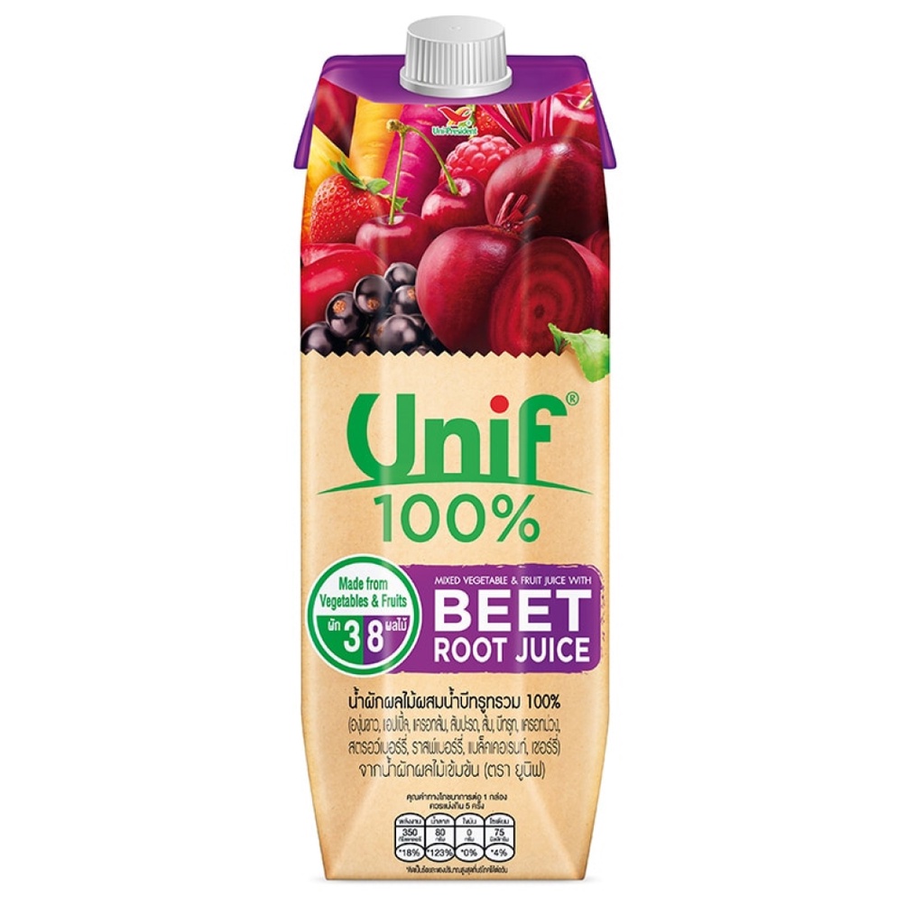 (COMBO 2 Hộp) Nước Ép Rau Củ & Củ Dền, Unif, Mixed Vegetable & Fruit Juice with Beet Root Juice (1000ml) - UNI-PRESIDENT