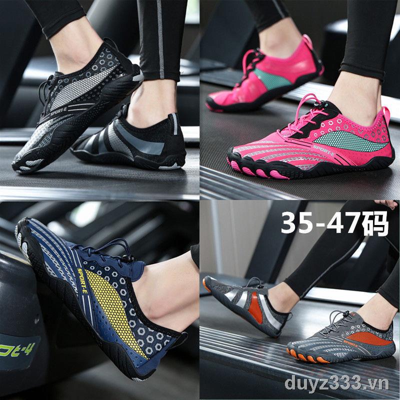 ۞❈Giày Tập Thể Dục Trong Nhà Đế Mềm Thấm Hút Tốt Cho Nam Nữ