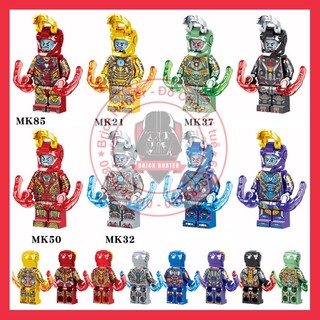 SM01-08 Marvel Super Heroes Bộ 8 minifigures mô hình lắp ráp nhân vật ironman - người sắt các phiên bản