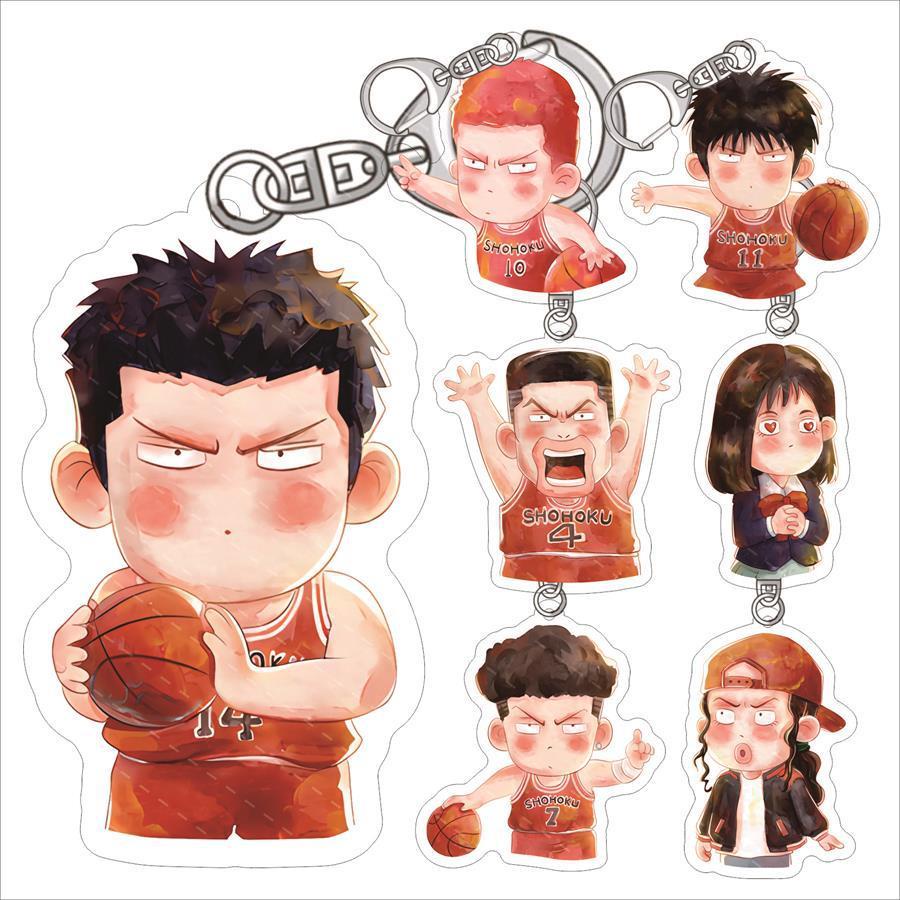 SLAM DUNK SLAM DUNK Móc Khóa Kaede Rukawa Sakuragi Flower Do Ryoda Akagi Takeshi Acrylic Mặt Dây Chu