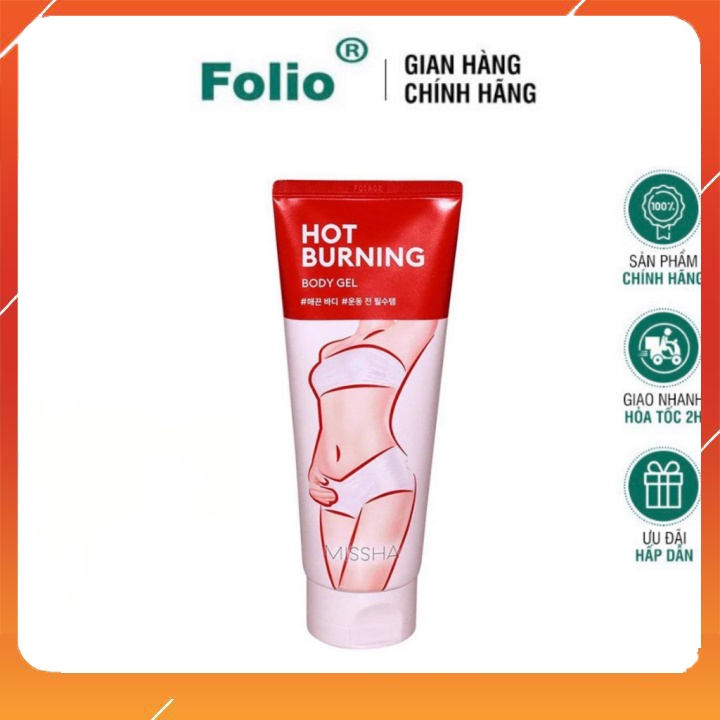 Kem Tan Mỡ Bụng_Folio , Gel Tan Mỡ Hàn Quốc, An Toàn, Hiệu Quả, Mờ Thâm Rạn MISSHA HOT BURNING, 200ml Nhà
