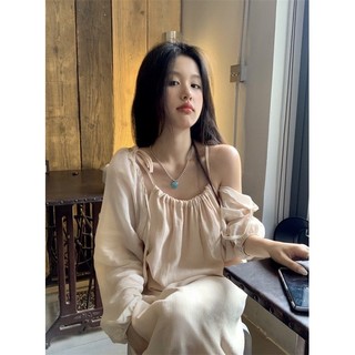 [ORDER] Đầm Hai Dây Dáng Dài Form Rộng Phong Cách Pháp Thời Trang Mùa Hè Cho Nữ V11_VHD011