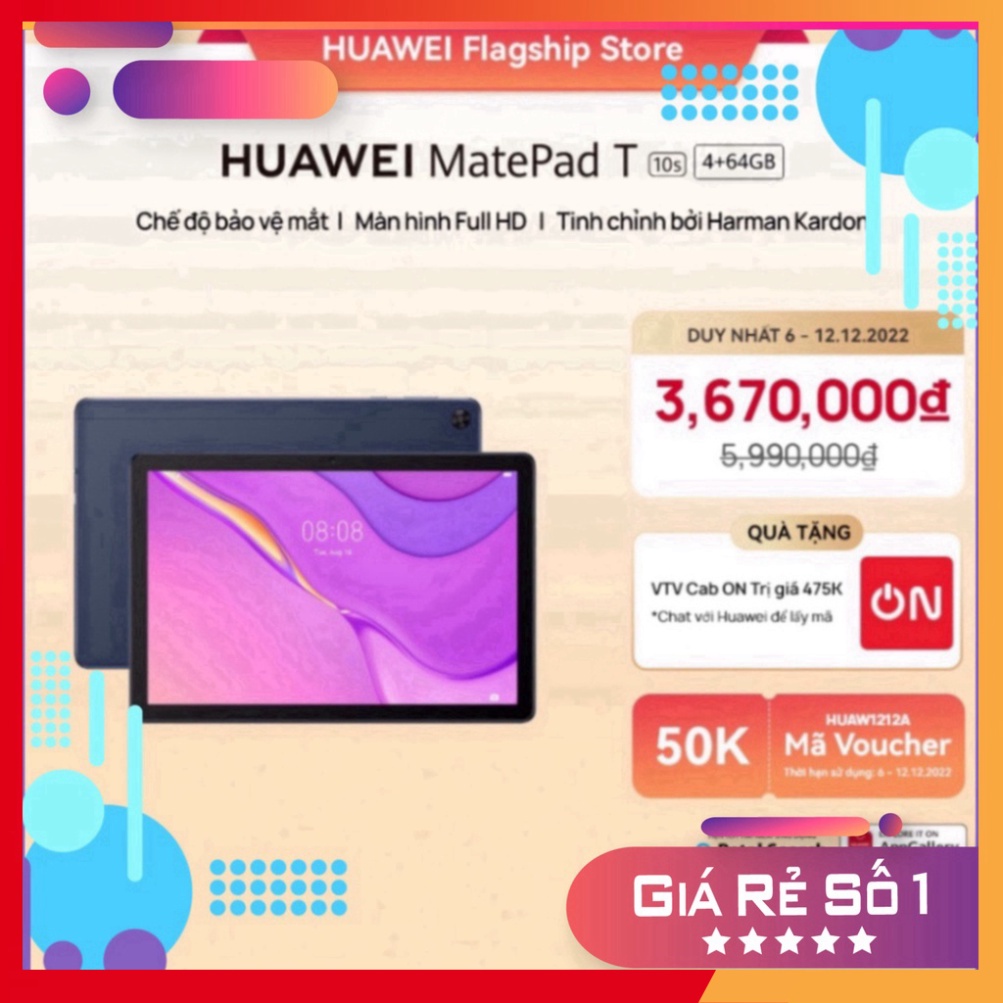 KHUYỄN MÃI Máy Tính Bảng HUAWEI MatePad T 10s | Camera 5MP / 2MP | Màn hình Full HD ( sale ) Miễn phí giao hàng . . .