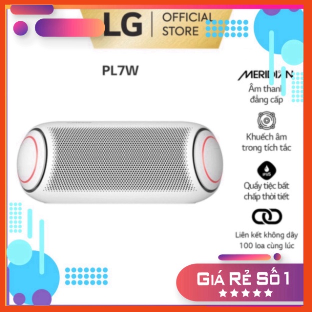 KHUYỄN MÃI Loa Bluetooth Di Động LG Xboomgo PL7W - Hàng Chính Hãng - Màu Trắng ( sale ) Miễn phí giao hàng . . .