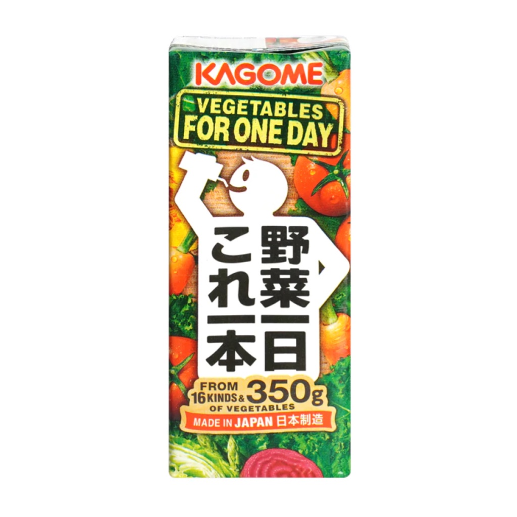 (COMBO 3 Hộp) Nước Ép Rau Củ Quả 16 Loại Rau, Vegetable Juice from 16 Kinds, No Added Sugar (200ml) - KAGOME