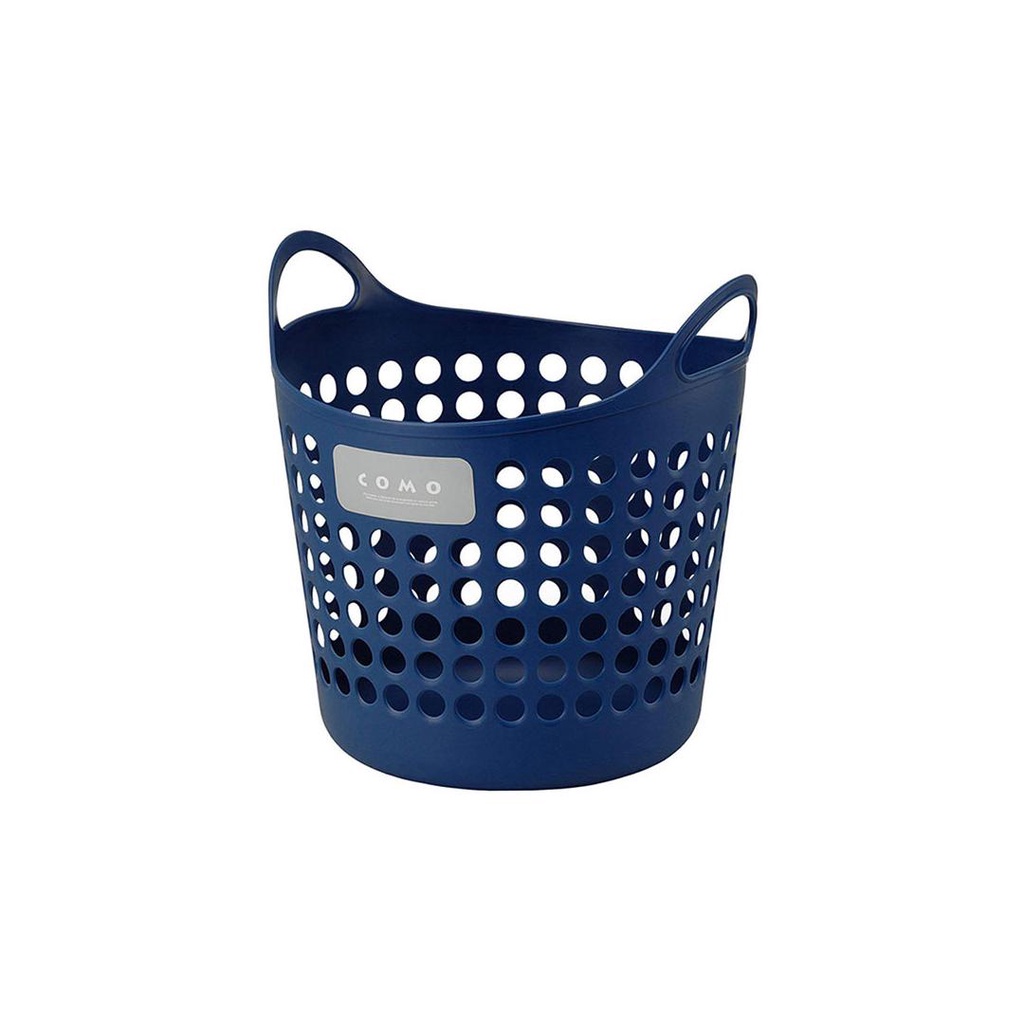 (Ship2h) Giỏ Nhựa Đựng Vật Dụng Size L, Xanh Navy, Laundry Basket (39 x 38 x 41.5cm) - COMO