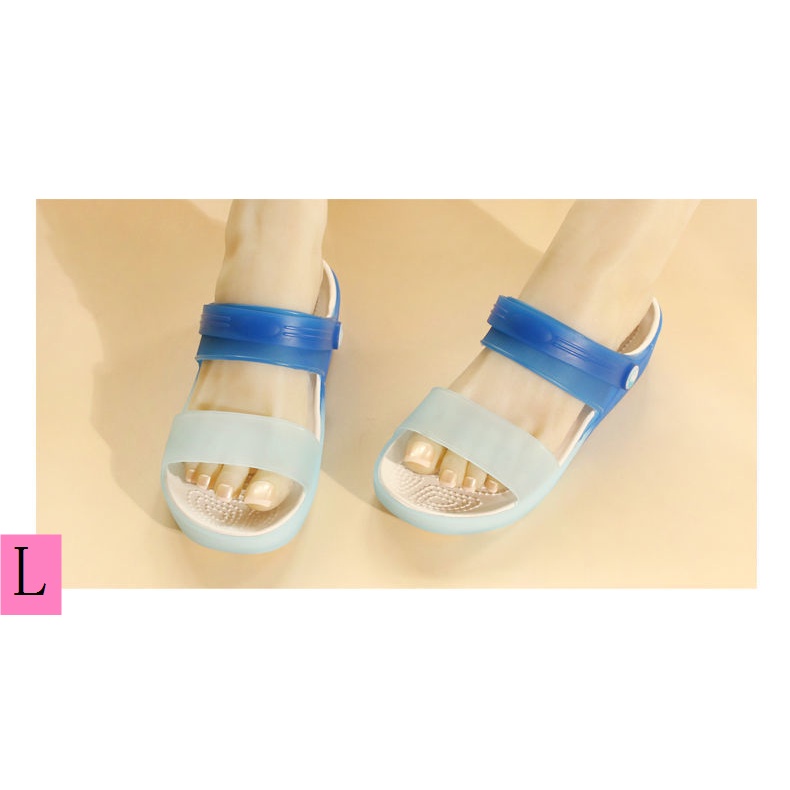 Dép Sandal Đế Xuồng Dày Hai Cách Mang Chống Trượt Mùa Hè 2023 Phong Cách Mới Cho Nữ