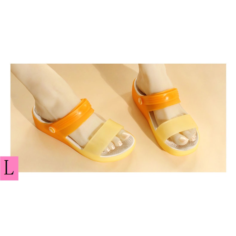 Dép Sandal Đế Xuồng Dày Hai Cách Mang Chống Trượt Mùa Hè 2023 Phong Cách Mới Cho Nữ