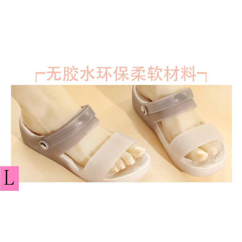 Dép Sandal Đế Xuồng Dày Hai Cách Mang Chống Trượt Mùa Hè 2023 Phong Cách Mới Cho Nữ