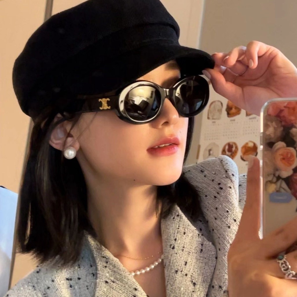 Kính Mát Gọng Vuông Dày Dặn Màu Nâu / Vàng Trong Mờ Thời Trang Mới 2023 Dành Cho Nam Và Nữ