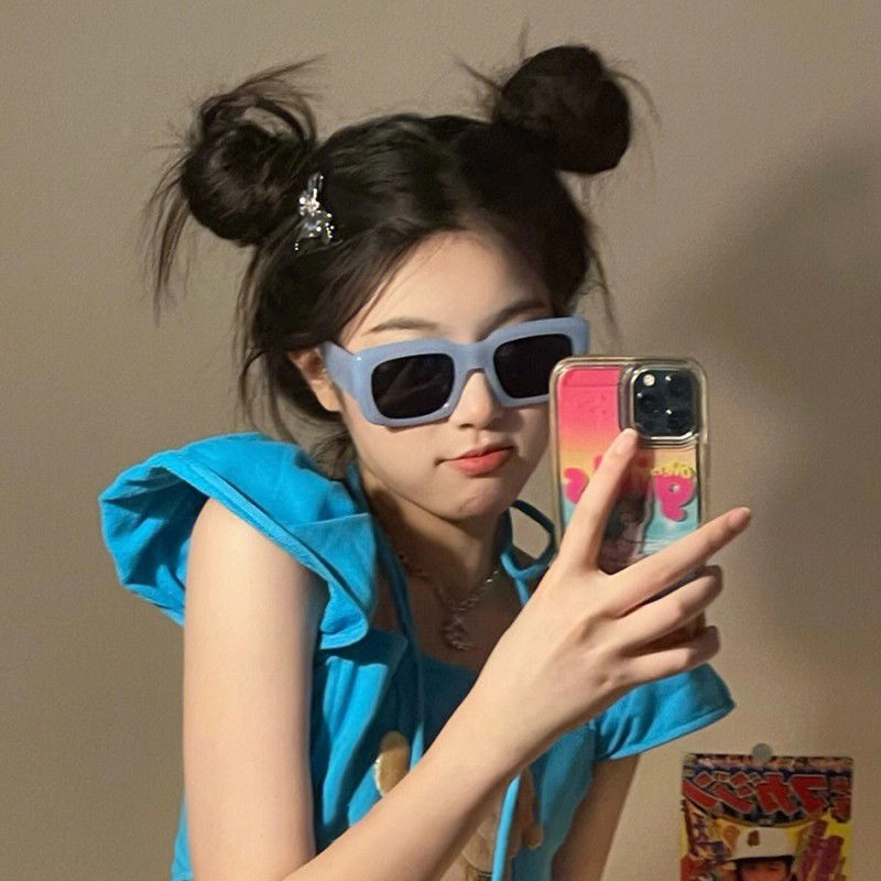 Kính Mát Gọng Vuông Phong Cách Hip Hop Âu Mỹ Cho Nữ