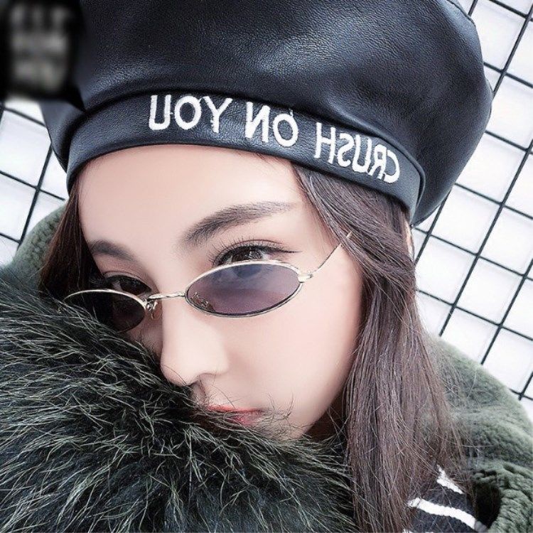 Kính Mát Gọng oval Kim Loại Phong Cách Âu Mỹ Cổ Điển 2018