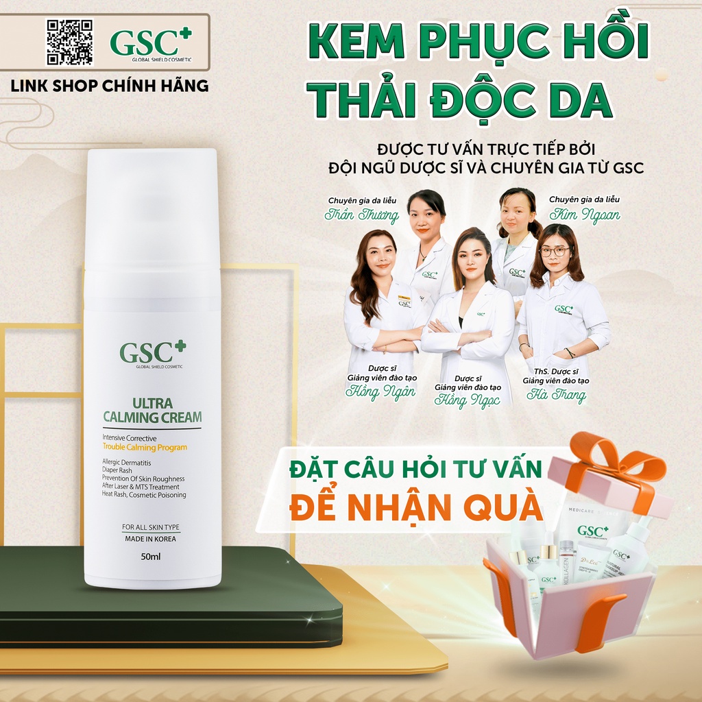 [HN] Kem phục hồi thải độc da GSC Ultra Calming Cream 50ml