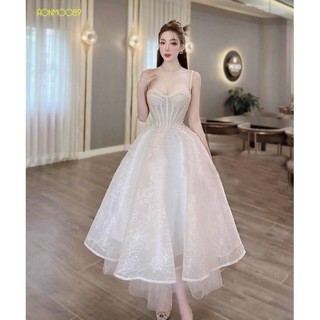 Đầm xòe phồng cup đính cườm size s m l