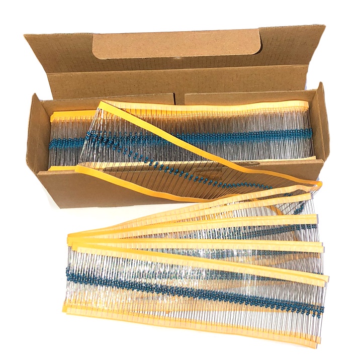 Gói 100con Điện trở 470ohm 390ohm 330ohm 300ohm 270ohm 240ohm 220ohm 200ohm 150ohm 130ohm 100ohm MF-1/4W sai số 1%