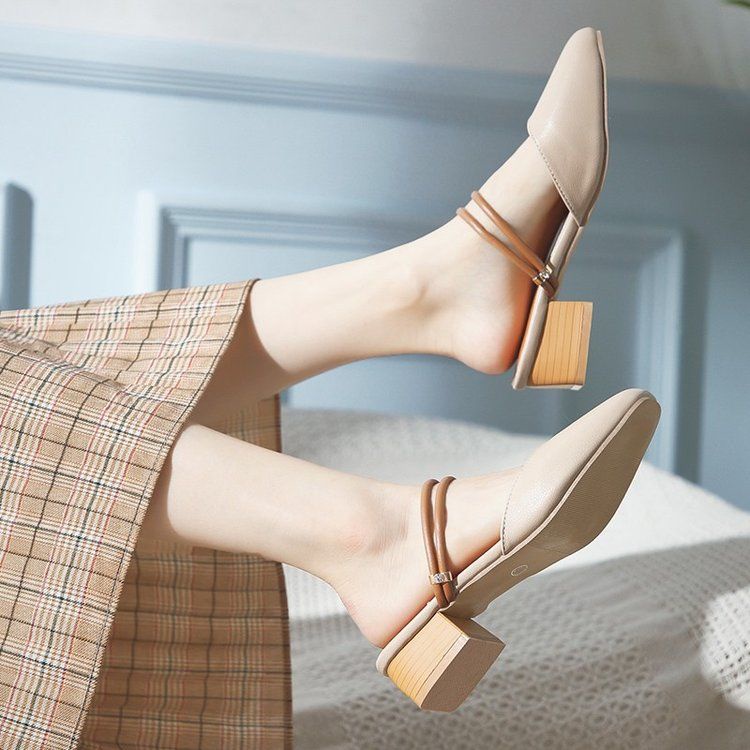 Dép Sandal Một Mảnh Đế Mềm Phong Cách Pháp Thời Trang Mùa Hè