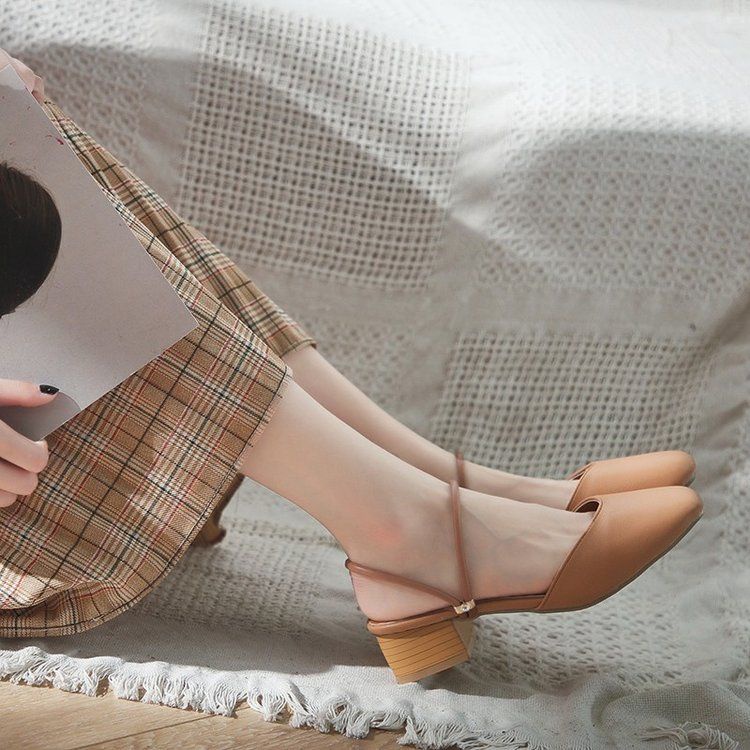 Dép Sandal Một Mảnh Đế Mềm Phong Cách Pháp Thời Trang Mùa Hè