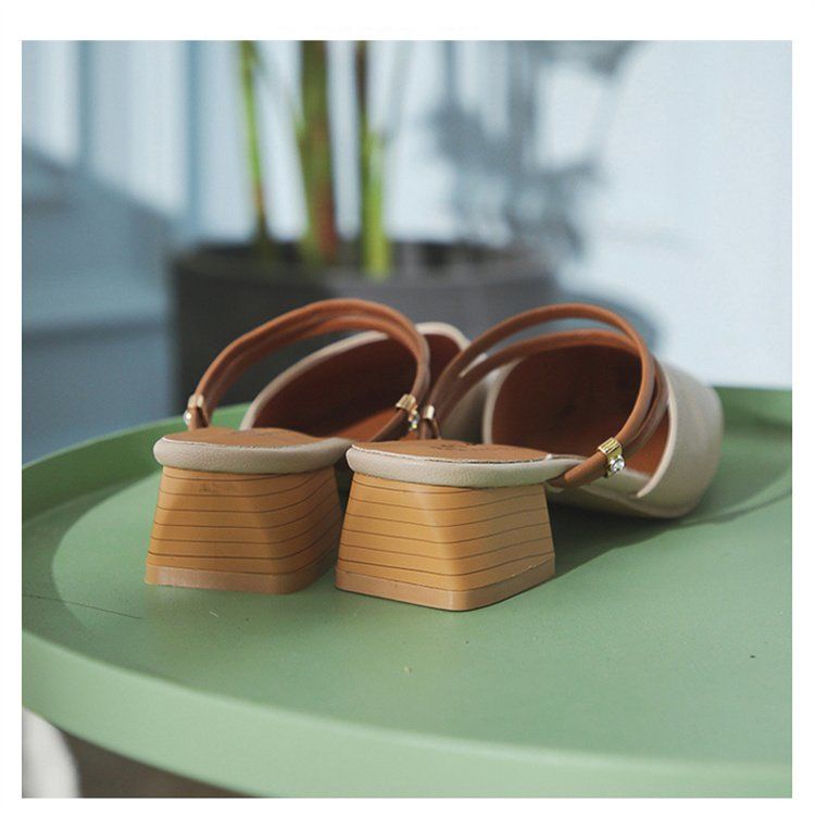 Dép Sandal Một Mảnh Đế Mềm Phong Cách Pháp Thời Trang Mùa Hè