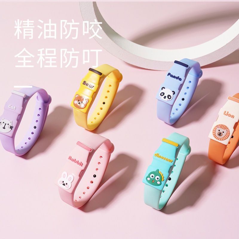 Vòng Đeo Tay Chống Muỗi Họa Tiết Hoạt Hình Dễ Thương Cho Bé Và Người Lớn