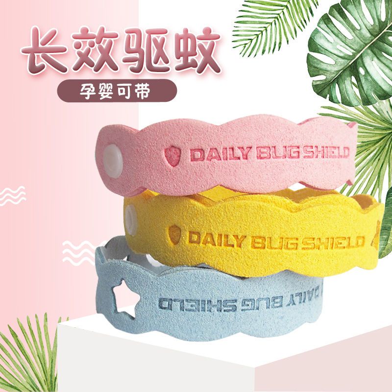 Vòng Đeo Tay Chống Muỗi Bằng Sợi fiber Dành Cho Trẻ Em Và Người Lớn