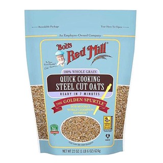 Bob's red mill - yến mạch nguyên cám nấu nhanh cán nhỏ, 100% whole grain quick cooking steel cut