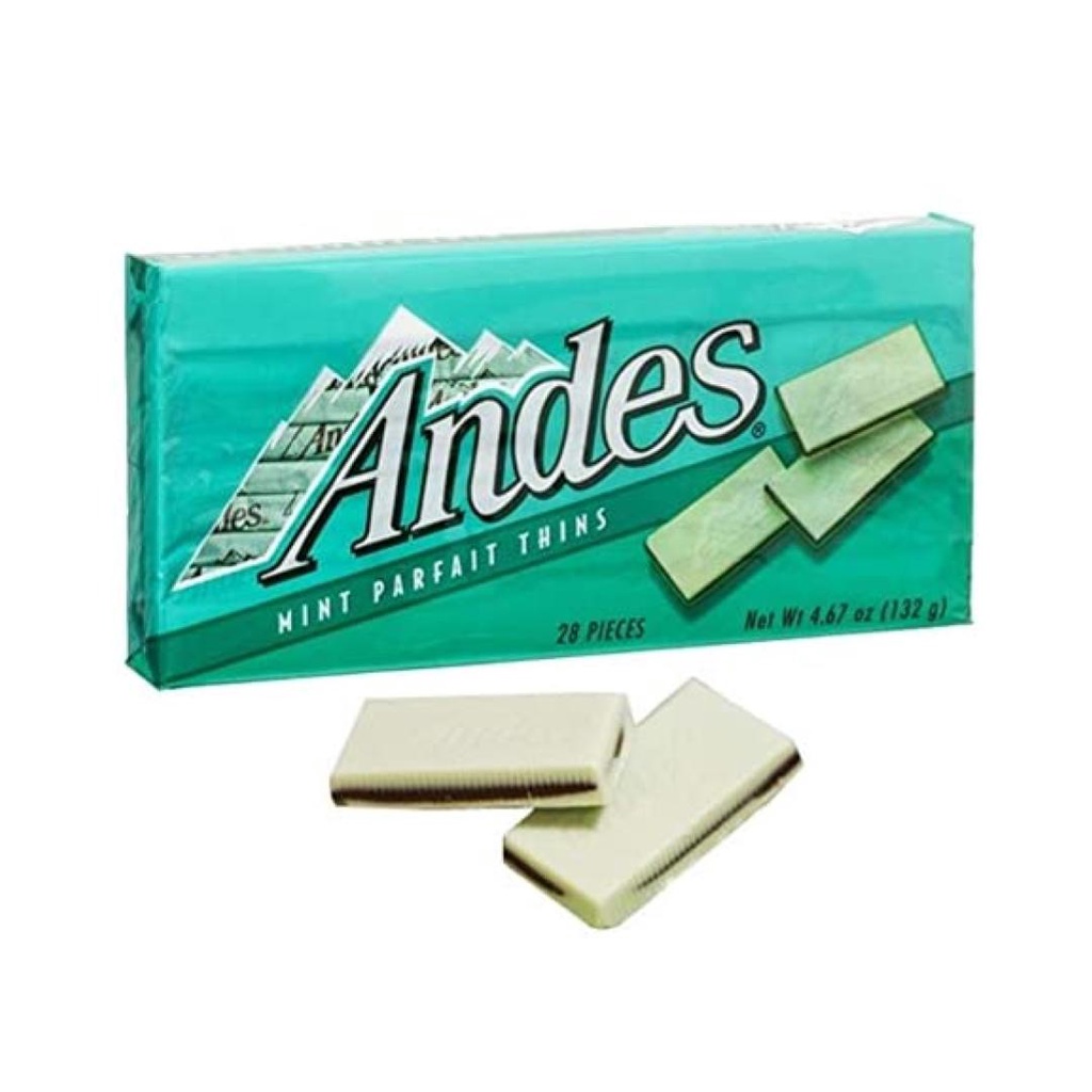 Socola Sữa Bạc Hà, Mint Parfeit Thins, 28 Viên, 4.67 oz  - ANDES