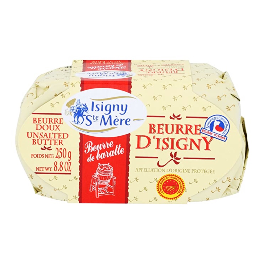 Bơ Lạt Dạng Khối, Beurre D`Isigny, Unsalted Butter, 8.8 oz  - ISIGNY SAINTE MERE
